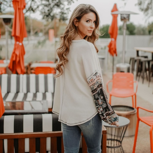 NWT Gorgeous Bubble-Sleeve Blouse like Free People - Picture 5 of 8